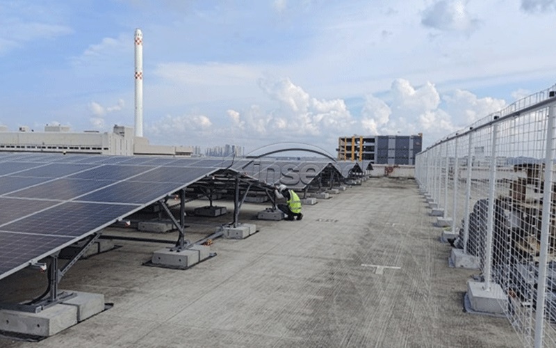 solar flat roof mounting systems