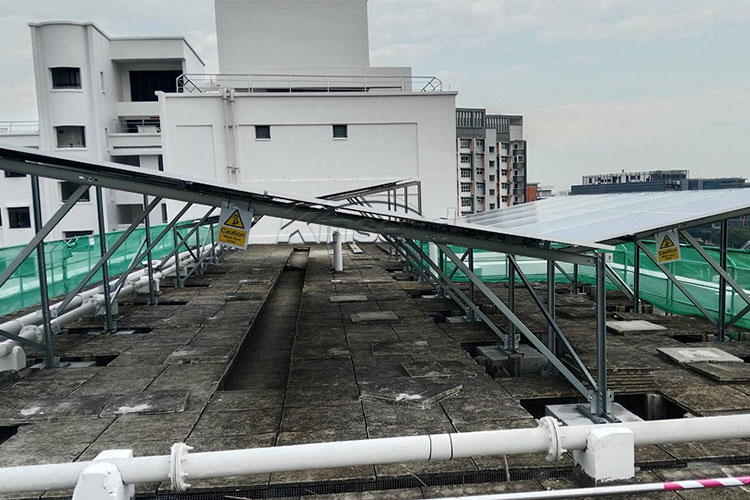 flat roof solar panel mount