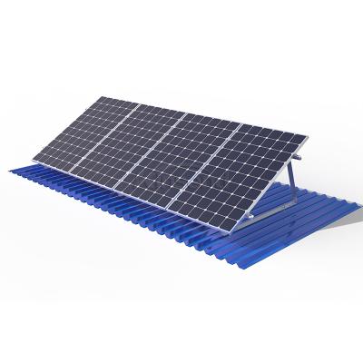 Montagesystem für dreieckige Dachhalterungen aus Metall