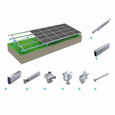 Bodensolar-Montagesystem mit Erdungsschraubensockel - N-Typ
