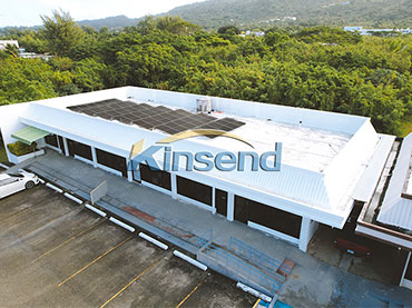 Flachdachmontage, verstellbare Füße