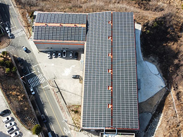 Solar-Metalldach-Projekt 433.26kw, Korea