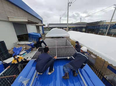 Solarmontagesysteme auf Container 356 kW, Thailand