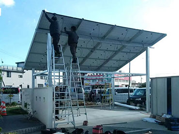 wasserdichtes Carport Solar Montage System, Japan