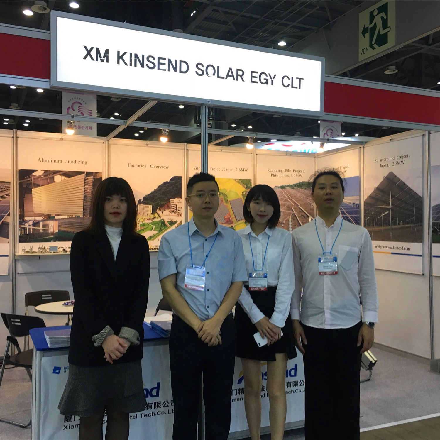  Kinsend ausgestellt auf der expo solar PV Korea 2019 