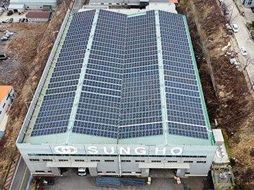 Solarmetalldachprojekt 208kw, korea