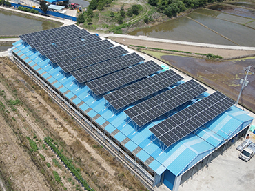 Metalldachmontagesystem 168 kW, Korea