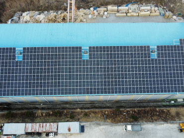 Solarmetalldachprojekt 195.75kw, Korea