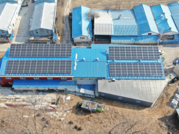 Korea Metalldach Solarprojekt 282kw Seoul Korea