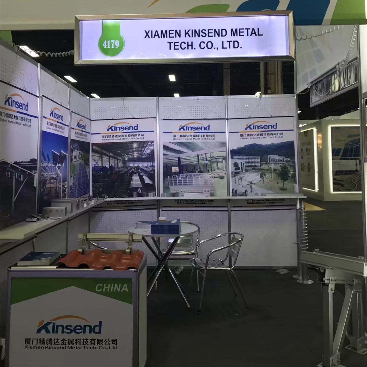  Kinsend ausgestellt auf der solar power international in usa 2017. 